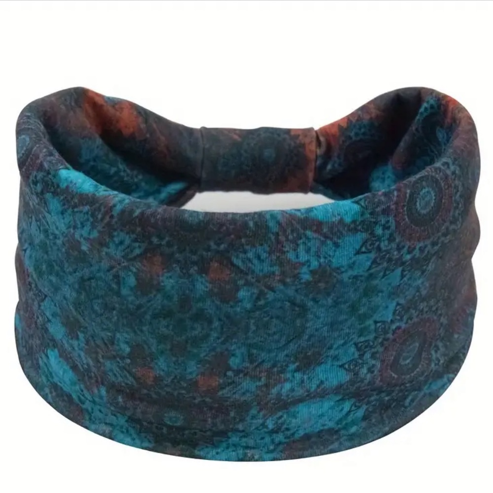 #16 Cute Blue Bohemian Wide Headband